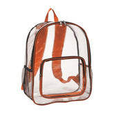 Clear Backpack - 13" x 18" x 6" inch- Sold By Case Of 50 Pcs